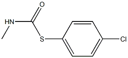 Carbamothioic acid,N-methyl-, S-(4-chlorophenyl) ester Struktur