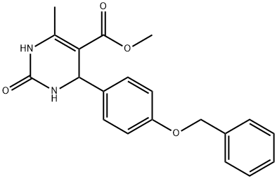 methyl 4-(4-(benzyloxy)phenyl)-6-methyl-2-oxo-1,2,3,4-tetrahydropyrimidine-5-carboxylate 结构式