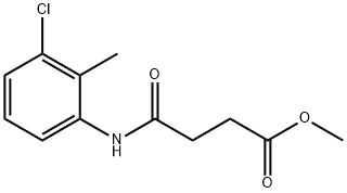 methyl 4-[(3-chloro-2-methylphenyl)amino]-4-oxobutanoate Structure