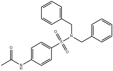 N-[4-(dibenzylsulfamoyl)phenyl]acetamide 化学構造式