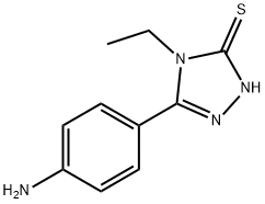 3-(4-aminophenyl)-4-ethyl-1H-1,2,4-triazole-5-thione Struktur