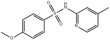 4-methoxy-N-(4-methylpyridin-2-yl)benzenesulfonamide,295345-82-3,结构式