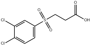 3-((3,4-dichlorophenyl)sulfonyl)propanoic acid Structure