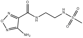 4-氨基-N-(2-(甲基磺酰胺)乙基)-1,2,5-噁二唑-3-甲酰胺,296798-51-1,结构式