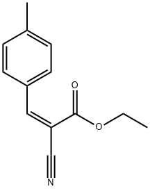 ethyl 2-cyano-3-(4-methylphenyl)acrylate Struktur