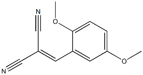 Propanedinitrile, [(2,5-dimethoxyphenyl)methylene]- Structure