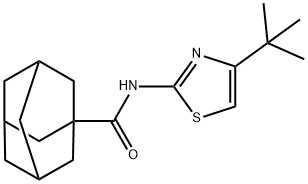 (3r,5r,7r)-N-(4-(tert-butyl)thiazol-2-yl)adamantane-1-carboxamide Struktur