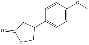 2(3H)-Furanone, dihydro-4-(4-methoxyphenyl)- Structure