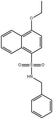 N-benzyl-4-ethoxynaphthalene-1-sulfonamide Struktur