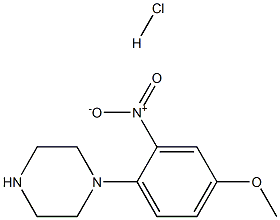 1-(4-methoxy-2-nitrophenyl)piperazine:hydrochloride,299912-45-1,结构式