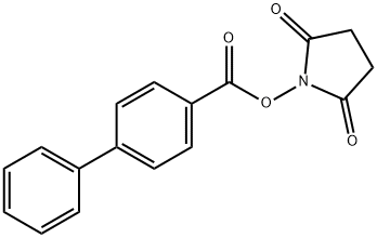 联苯-4-甲酸(2,5-二氧代-1-吡咯烷基)酯,299969-20-3,结构式