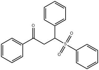 3-Benzenesulfonyl-1,3-diphenyl-propan-1-one Structure