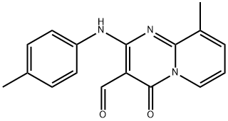 9-methyl-4-oxo-2-(p-tolylamino)-4H-pyrido[1,2-a]pyrimidine-3-carbaldehyde Structure