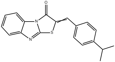 (Z)-2-(4-isopropylbenzylidene)benzo[4,5]imidazo[2,1-b]thiazol-3(2H)-one 结构式