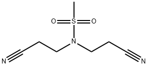 N,N-bis(2-cyanoethyl)methanesulfonamide Structure