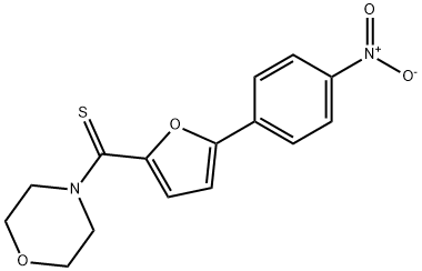 morpholino(5-(4-nitrophenyl)furan-2-yl)methanethione 结构式