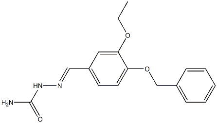 [(E)-(3-ethoxy-4-phenylmethoxyphenyl)methylideneamino]urea 结构式