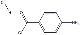 Benzoyl chloride, 4-amino-, hydrochloride Struktur