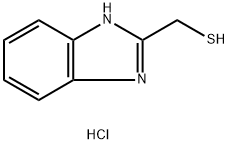 1H-1,3-苯并二唑-2-基甲硫醇盐酸盐, 3020-65-3, 结构式