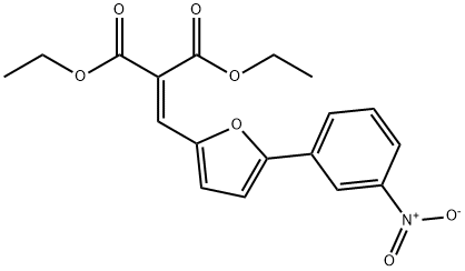diethyl 2-((5-(3-nitrophenyl)furan-2-yl)methylene)malonate,302821-51-8,结构式
