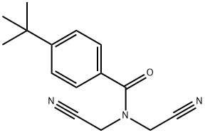 4-tert-butyl-N,N-bis(cyanomethyl)benzamide Structure