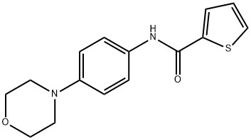 N-(4-morpholinophenyl)thiophene-2-carboxamide Struktur