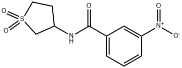 N-(1,1-dioxothiolan-3-yl)-3-nitrobenzamide Struktur