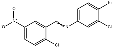 (4-bromo-3-chlorophenyl)(2-chloro-5-nitrobenzylidene)amine,303058-80-2,结构式