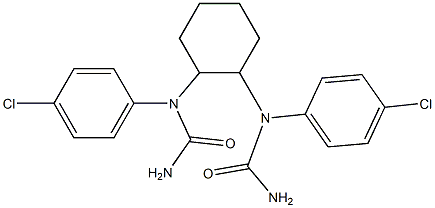 N',N'''-1,2-cyclohexanediylbis[N-(4-chlorophenyl)urea] Struktur