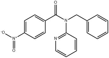 N-benzyl-4-nitro-N-pyridin-2-ylbenzamide Structure