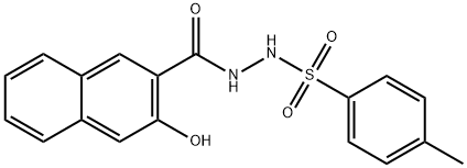 3-hydroxy-N-(4-methylbenzenesulfonyl)naphthalene-2-carbohydrazide Structure