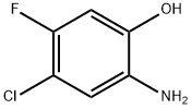 2-Amino-4-chloro-5-fluoro-phenol 化学構造式