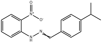 1-(4-isopropylbenzylidene)-2-(2-nitrophenyl)hydrazine,303215-05-6,结构式