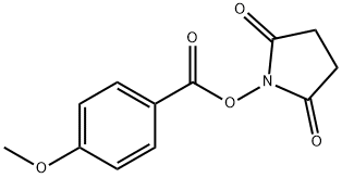 4-Methoxy-benzoic acid 2,5-dioxo-pyrrolidin-1-yl ester Struktur