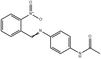 N-{4-[(2-nitrobenzylidene)amino]phenyl}acetamide Structure