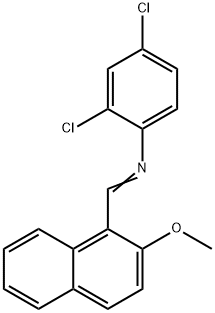 (2,4-dichlorophenyl)[(2-methoxy-1-naphthyl)methylene]amine Structure