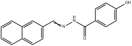 4-羟基-N'-(萘-2-基亚甲基)苯甲酰肼,303760-60-3,结构式