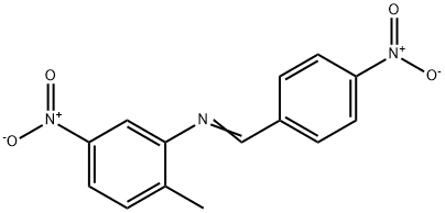 (2-methyl-5-nitrophenyl)(4-nitrobenzylidene)amine 化学構造式