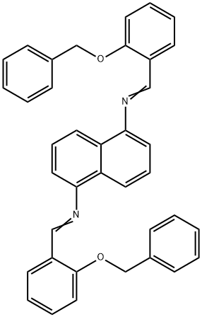 N,N'-bis[2-(benzyloxy)benzylidene]-1,5-naphthalenediamine Structure