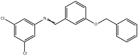 N-[3-(benzyloxy)benzylidene]-3,5-dichloroaniline Structure