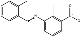 (2-methylbenzylidene)(2-methyl-3-nitrophenyl)amine Struktur