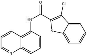 3-chloro-N-(quinolin-5-yl)benzo[b]thiophene-2-carboxamide Structure