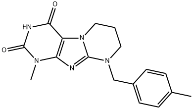 1-methyl-9-(4-methylbenzyl)-6,7,8,9-tetrahydropyrimido[2,1-f]purine-2,4(1H,3H)-dione|