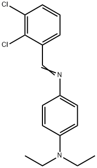 N'-(2,3-dichlorobenzylidene)-N,N-diethyl-1,4-benzenediamine 结构式