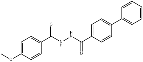 N'-(4-methoxybenzoyl)-4-biphenylcarbohydrazide Structure