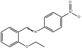 N-(2-ethoxybenzylidene)-4-nitroaniline Structure