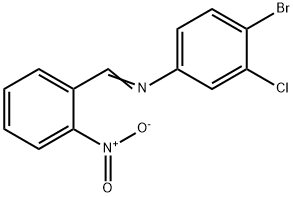 (4-bromo-3-chlorophenyl)(2-nitrobenzylidene)amine Struktur