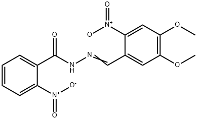 N'-(4,5-dimethoxy-2-nitrobenzylidene)-2-nitrobenzohydrazide Structure