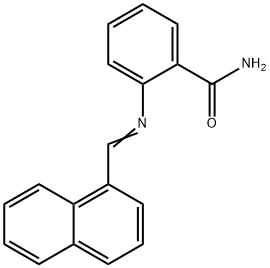 2-[(1-naphthylmethylene)amino]benzamide Structure