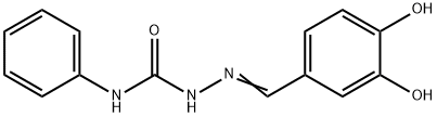 3,4-dihydroxybenzaldehyde N-phenylsemicarbazone 化学構造式